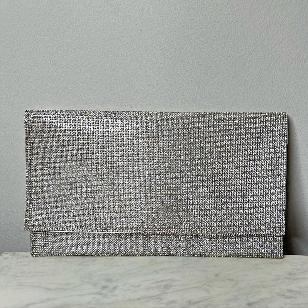 Nina Evening Rhinestone Envelope Clutch Bag